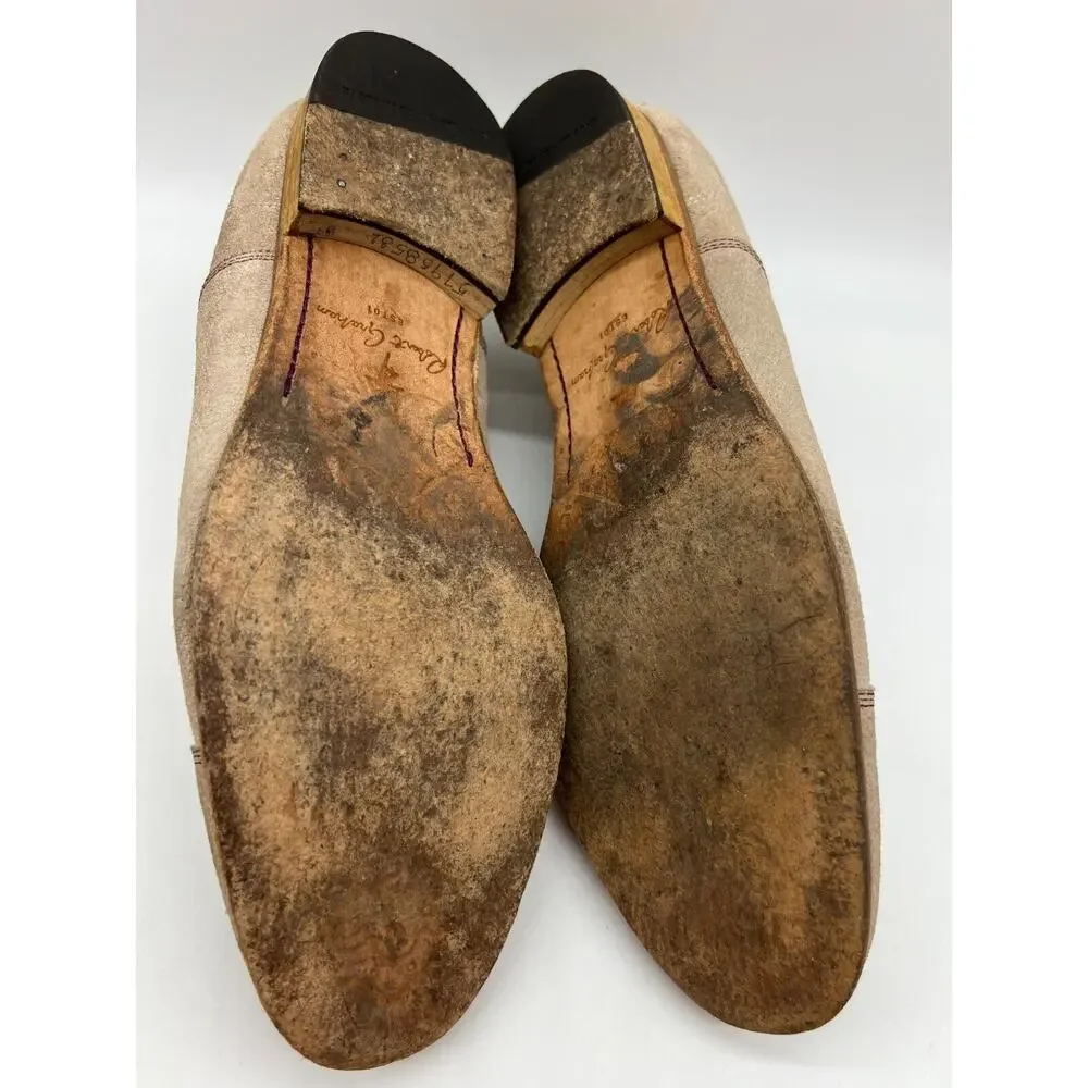 Robert Graham Men Palos Verdes Beige Oxford Shoe US 12D RARE